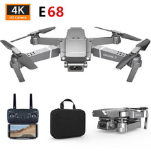 E68 Drone Helicopter HD 4K 1080P Camera WIFI FPV Wide Angle Hight Hold Mode RC Foldable Quadcopter Weight 95g Kids Toys Gift