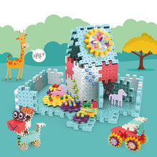 168-368pcs Gears Building Blocks Toys Sets Baby DIY Mushroom Nails Toys Kits 3D Model Assemble Blocks Toys For Children Gifts