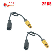 Universal XT60 to DC 5.5/2.1mm Female Adapter Power Cable For Fatshark Skyzone Aomway Goggles