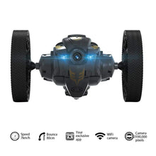WiFi RC Prank Stunt i Toy High Speed Video Remote Control Jumping Car LED Headlight Smart Bounce Racer Christmas Gift Camera