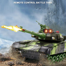 Large Remote Control Tank Charging Battle Launching Off-road Tracked Remote Control Car Boy Children's Toy Car