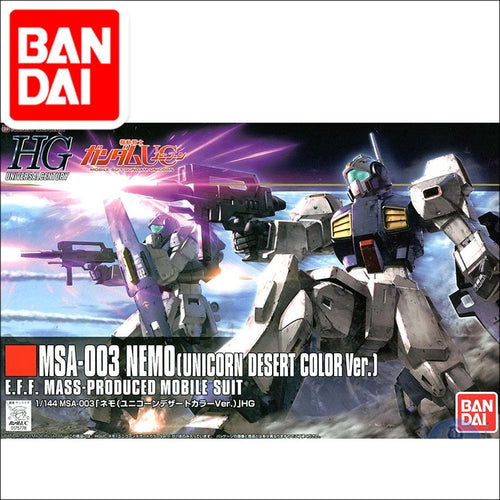 Original Gundam Model HG 1/144 MSA-003 NEMO GUNDAM BUILD DIVERS Unchained Mobile Suit Kids Toys