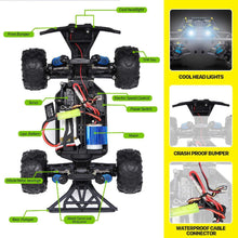 9303E 1:18 RC Car Scale Remote Control Car 40+km/h High Speed Off Road Vehicle Toys RC Truck for Kids and Adults