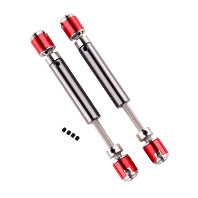 2Pcs Front Rear Drive Shaft Drive Axle For 1/10 Rc Rock Crawler Car Axial Scx10 D90