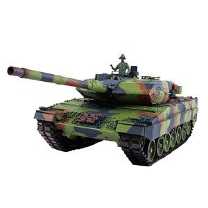 1:16 German Leopard 2A6 Main Battle Tank 2.4G Remote Control Model Military Tank With Sound Smoke Shooting Effect