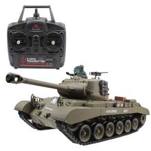 2.4G 1/16 US Snow Leopard Pershing M26 Radio Control Tank Shooting Smoking Sounding Effect World War II Tank RC Model Gift Toy