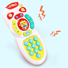 Hot Selling Baby Simulation TV Remote Control Mobile Phone Toy Kids Educational Music Learning Toy