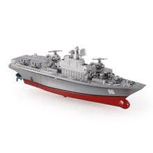 Kuulee 2.4G Remote Control Military Warship Model Electric Toys Waterproof Mini Aircraft Carrier/Coastal Escort Gift for Kids