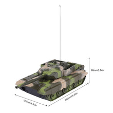 1:20 4CH Power Tank On The Radio Remote Control Military Vehicle Armored Battle Tanks Turret Rotation Light & Music RC Model