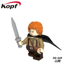 PG8160 Building Blocks Assemble Kits Sam Figures Lord Rings TV Drama Series Aragon Action Frodo Bricks For kids education Toys