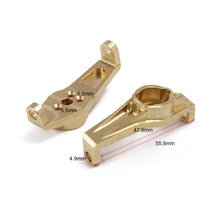 YEAHRUN 1Pair Heavy Duty Brass Front Hub Carrier for Traxxas TRX4 1/10 RC Crawler Counterweights