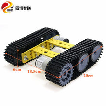 SZDOIT Metal Smart Mini TP100 Crawler Robot Tank Chassis Kit With 2pcs DC Motor DIY For Arduino Education Toy Free Acrylic Panel