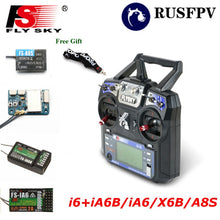Flysky FS-i6 FS i6 2.4G 6CH Transmitter With FS-iA6 FS-iA6B FS-A8S Receiver For Helicopter Airplane FPV Racing Drone Mode1 Mode2