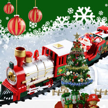Wodden Lights And Sounds Christmas Train Set Railway Tracks Toys Xmas Train Gift for Kids toys Juguetes brinquedos игрушки New
