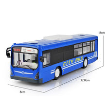 Remote Control Bus City Express High Speed One Key Start Function Bus With Realistic Sound And Light Rc Car 6 Channel 2.4G Blue