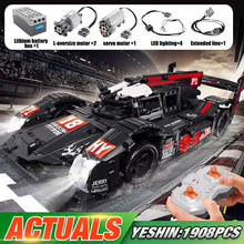 Yeshin Technic Car Model The MOC Legoing R18 Speed Race Motor Car Set Assembly Car Model Kids Christmas Gift Building Blocks Kit