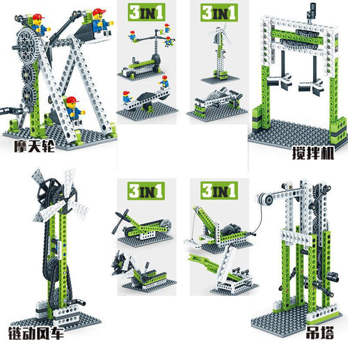 2020 Brand New Technology Building Blocks Kit Science Experiment Machine Assembly Puzzle Toys For Children Adult birthday Gifts