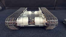 WiFi RC Tank Chassis Robot Stainless Steel Tank Truck Intelligent Robot Chassis Metal Crawler with Shock Absorber for Model Toy