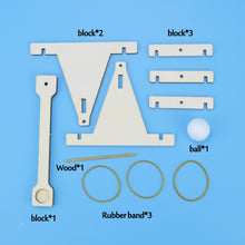Wooden Catapult Model Kit DIY Trebuchet Educational Science Assembly Building Blocks Toys for Children Physics Experiment Games