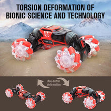 4WD RC Stunt Car Watch Control Gesture Induction Deformable Electric RC Drift Car Transformer Car Toys for Kids with LED Light