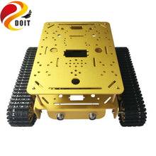 SZDOIT TD200 Double-Layer Crawler Metal Tank Chassis 2WD Robot Frame High Torque Motor Encoder Heavy Load DIY For Arduino