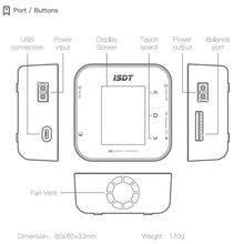 2020 New ISDT Q8 Lite 500W 20A 2-8S Pocket Lipo Battery Balance Charger for Lilon LiPo LiHV NiMH Pb RC Models