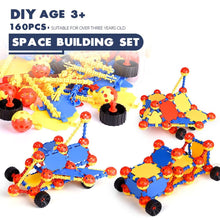 160Pcs Big Brick Blocks Toys Space Ball Stitching Building Blocks Toys Set Children DIY Assembling Creative Toys Kits Kids Gifts