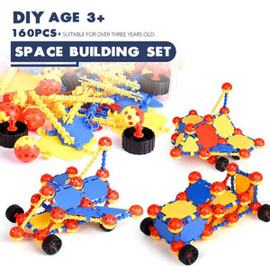 160Pcs Big Brick Blocks Toys Space Ball Stitching Building Blocks Toys Set Children DIY Assembling Creative Toys Kits Kids Gifts