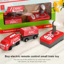 Children RC Train Toy Electric Magnetic Train Toy Locomotive Plaything For Wood Rail Way Train Model Mini Train Toys