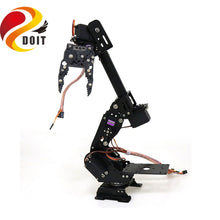 SZDOIT 7DOF Metal Vehicle Robot Mobile Platform 7-Axis Robotic Arm with Gripper + Y100 Tracked Tank Chassis Kit DIY for Arduino