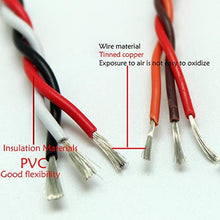 5M 16 feet 22AWG 26awg 30/60 Core 3 way Twist Servo Extension Cable JR Futaba Twisted Wire Lead For RC Airplane Accessories