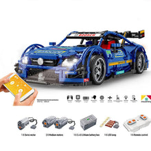 New Hot 1989Pcs 1:8 MOC 2.4G DIY Assembly Sports Car Building Block Construction Kit With Remote Control APP Modes