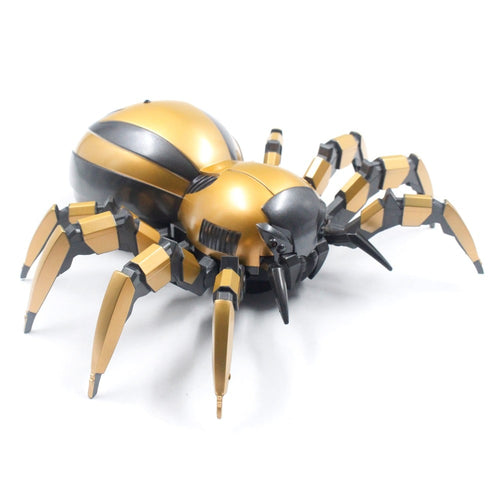 High Simulation Gold Infrared Remote Control Mechanical Spider With LED Remote Control Mechanical Spider With LED