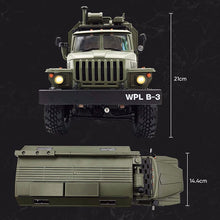 WPL B36 Ural Truck Scale Model WPL 1:16 RC Army Truck 2.4G 6WD RC Car Off-rode Remote Control Military Trucks Rock Crawler
