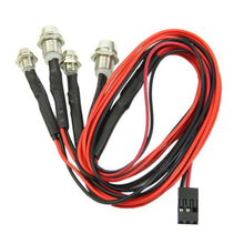 RC On-Road 4 LED Car Auto Night Light 5mm White & 3mm Red Headlamps Light Led Motorcycle Headlight Car Headlights