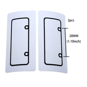 1Pcs RC Custom License Plate Metal Frame Strength Waterproof for 1:10 Tamiya CC01 Axial Scx10 Traxxas Trx-4 Trx4 Crawler Car