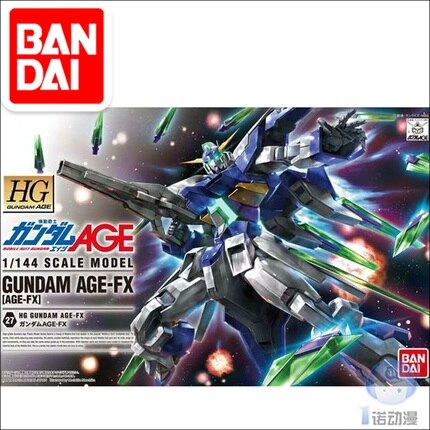 Original Japaness Gundam Model HG 1/144 GUNDAM AGE27 AGE-FX Mobile Suit Kids Toys