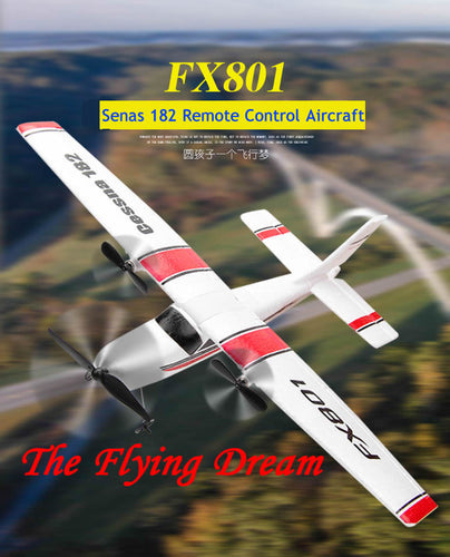 DIY RC Plane Toy Remote Control Glider FX-801 Rc Airplane Cessna 182 DIY EPP Craft Foam Electric Outdoor Fixed Wing Aircraft