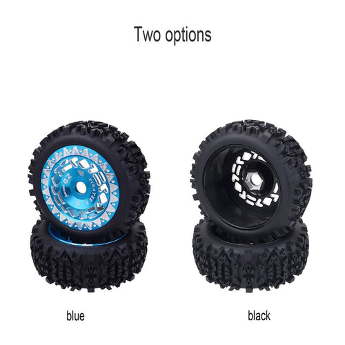 4pcs 1/8 RC Buggy Scale Truck Off-Road Tyre Banner Wilderness Tires Glue Wheels Contest Practice for 1/8 RC Car Parts