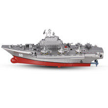 None 2.4G Remote Control Military Warship Model Electric Toys Waterproof Mini Aircraft Carrier/Coastal Escort Gift for Kids