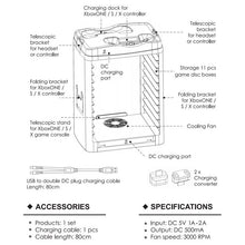 for ONE/X/Slim VR Display Cabinet Accessories Slim & Pro Vertical Cooling Fan Cooler Controller Charger Game Board Headset