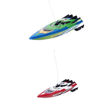 2 Pcs RC Boat Radio Remote Control Twin Motor High Speed Boat RC Racing Toy Gift for Kids Eu Plug, Green & Red