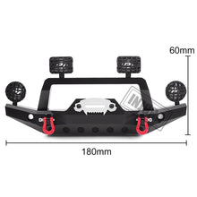 INJORA TRX-4 Metal Front Bumper with Led Light for 1/10 RC Crawler Traxxas TRX4 Sport 82024-4 Parts