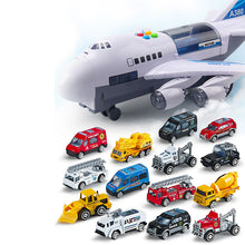 Music Story Simulation Track Inertia Children's Toy Aircraft Storage Passenger Plane Police Fire Rescue Baby Boy Toy Car
