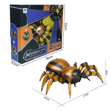 FK502A Lifelike 4CH Remote Control Mechanical Spider Cool LED Lights on Eyes Sounds Toy for Kids 95AE