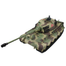 2.4G 1/16 German Army King Tiger Henschel Turret RC Battle Tank Shooting Smoking Sounding Effect World War II Model Gift Toys