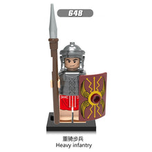 8pcs/Set Spartan Warriors Roman Crusader Puzzle Legoed Assembling Building Blocks Kit Toys Kids Gifts