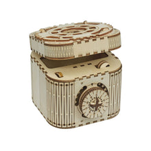 24PCS Mechanical Building Blocks Kits Model DIY 3D Password Music Box Wooden Puzzle Game Treasure Box/Calendar Model Toy Gift