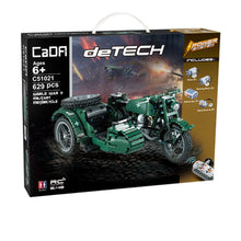 629Pcs 2.4G World War II Military Motorcycle Assembly Building Block Construction Kit For Children