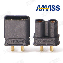 100pcs/lot Amass XT30U 2mm Antiskid Plug Connector Male+Female 2mm Golden Connector / Plug Upgrade XT30 ( 50 Pair )